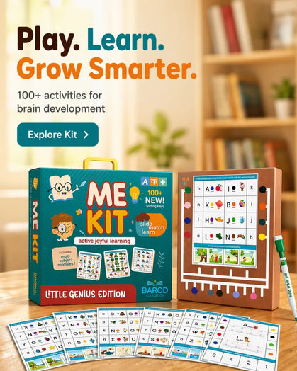 ME Kit Little Genius Edition educational activity set with 100+ brain development games for kids' learning and growth