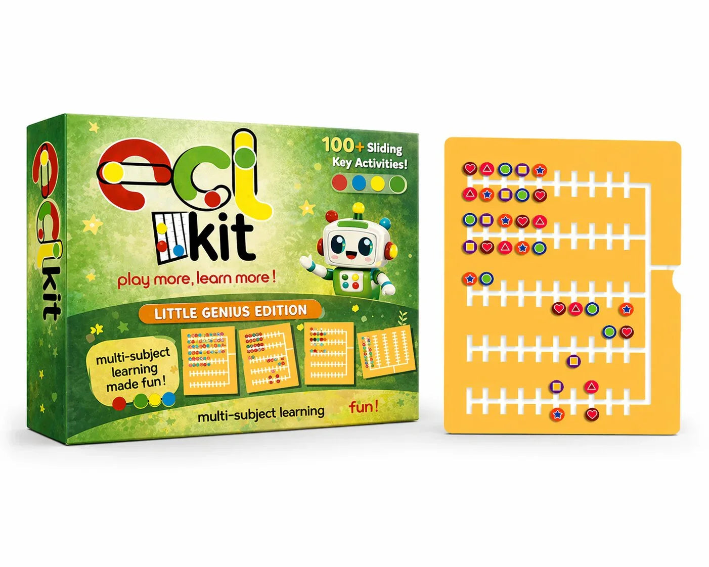 ECL Kit Little Genius Edition educational toy with 100+ sliding key activities for multi-subject learning fun