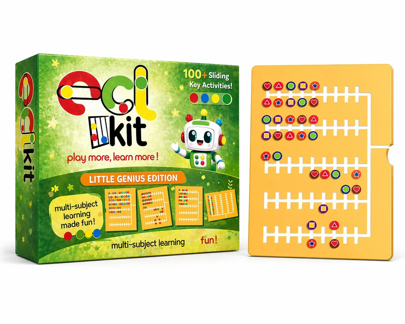 ECL Kit Little Genius Edition educational toy with 100+ sliding key activities for multi-subject learning fun