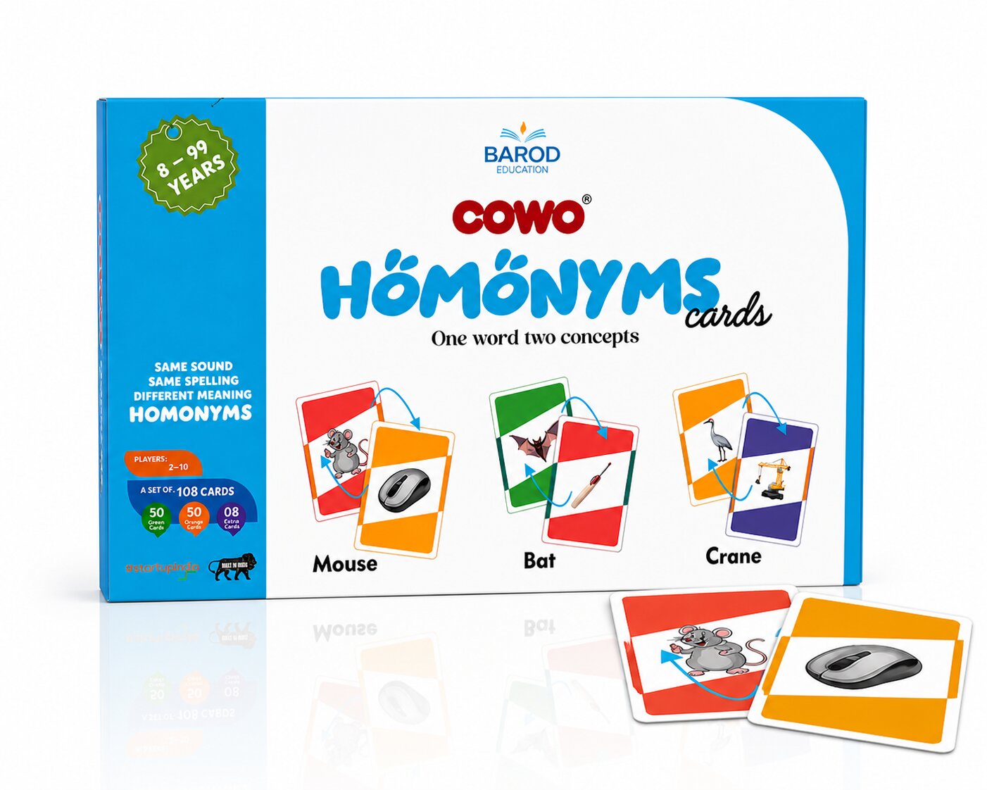 Cowo Homonyms Card Game for Kids | Same Words Different Meanings | Fun Educational Game